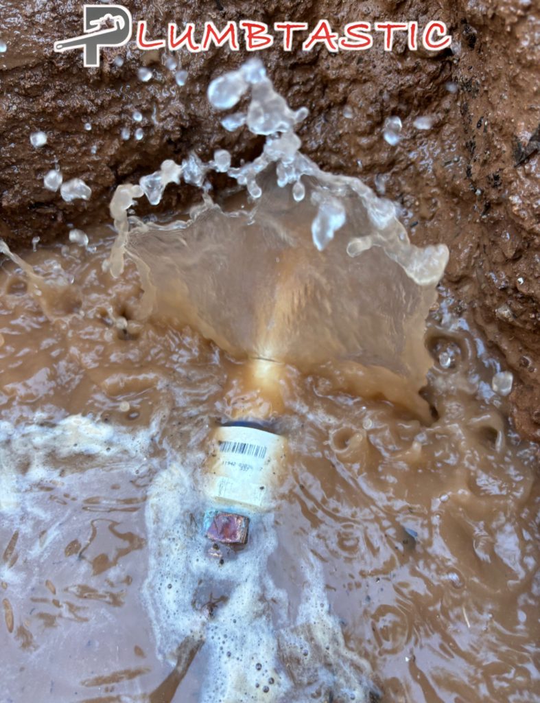 Underground pipe leak